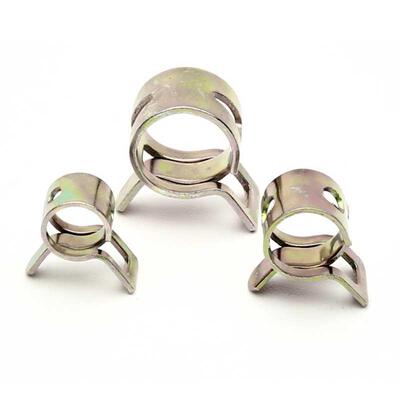 镀彩锌弹性卡箍钢带型环箍弹簧钢卡水管油管箍65锰钢卡子Q673B L