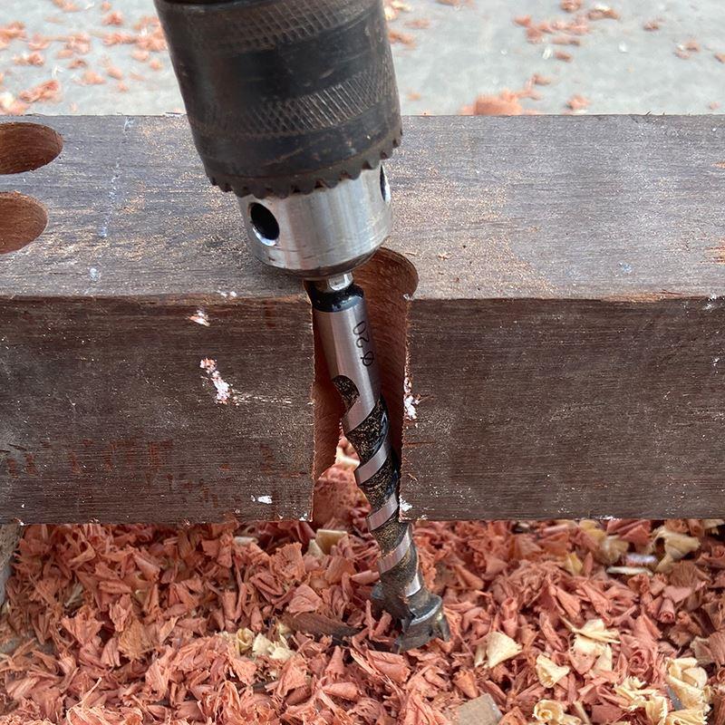 木门装锁开孔器加长木工麻花钻头锁舌门锁打孔神器开锁孔专用工具