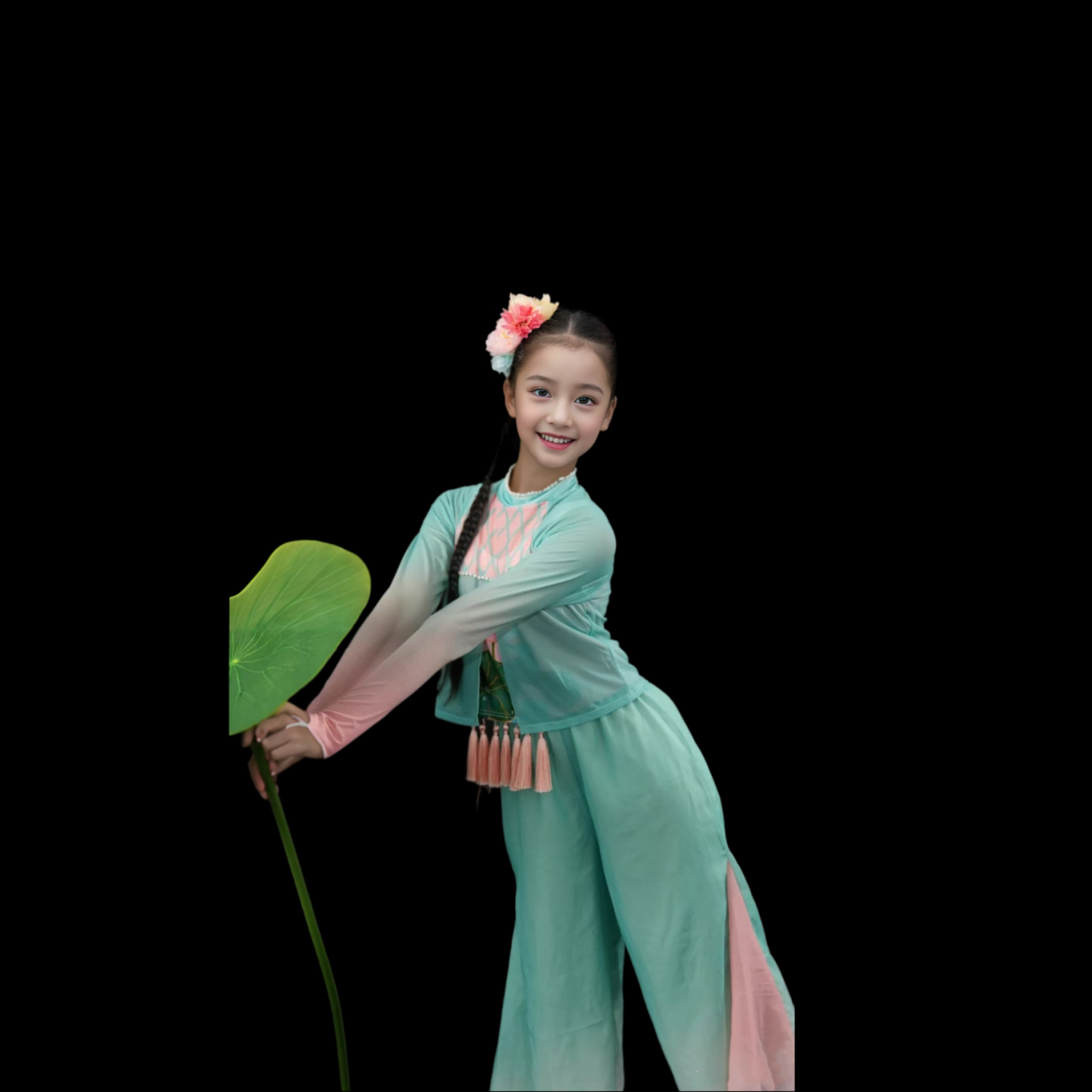 江南可采莲荷花莲花舞蹈服