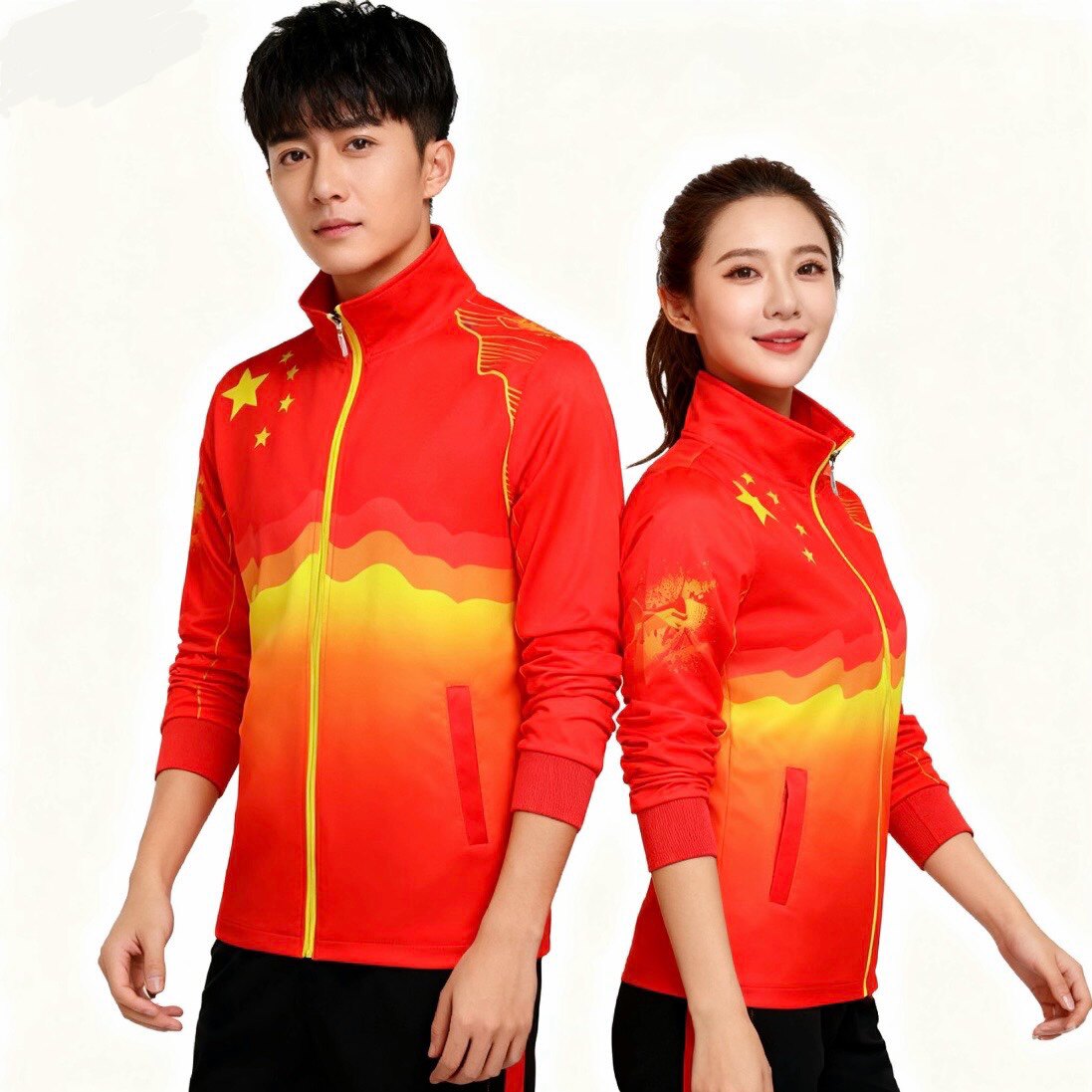春秋男女款工间操运动会入场服广播体操运动套装广场舞健步走队服
