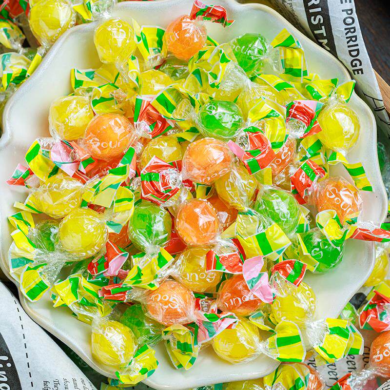 意大利同款珍珠糖柠檬水果味糖夹心硬糖高颜值喜糖年货糖果