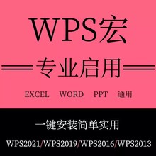 wps启用宏插件 安装包vba包宏激活文件专业办公宏禁用宏灰色EXCEL