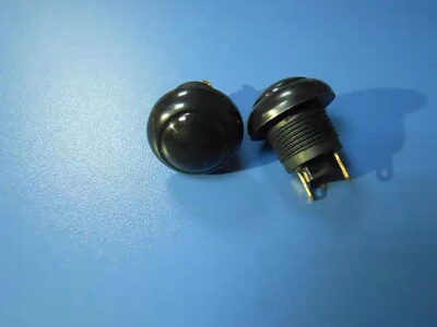 进口原装OTTO P9-111122 12mm IP68 防水按钮开关 平头黑帽