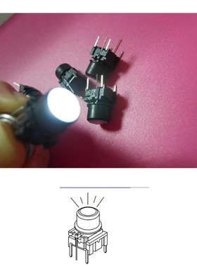 供应MEC 3FTH960+1F091原装进口 1000万次超长寿命度按键开关白光