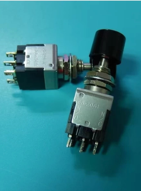 供原装日本NKK EB-2061 按钮开关3A,125V 6脚带常闭 常开功能开关