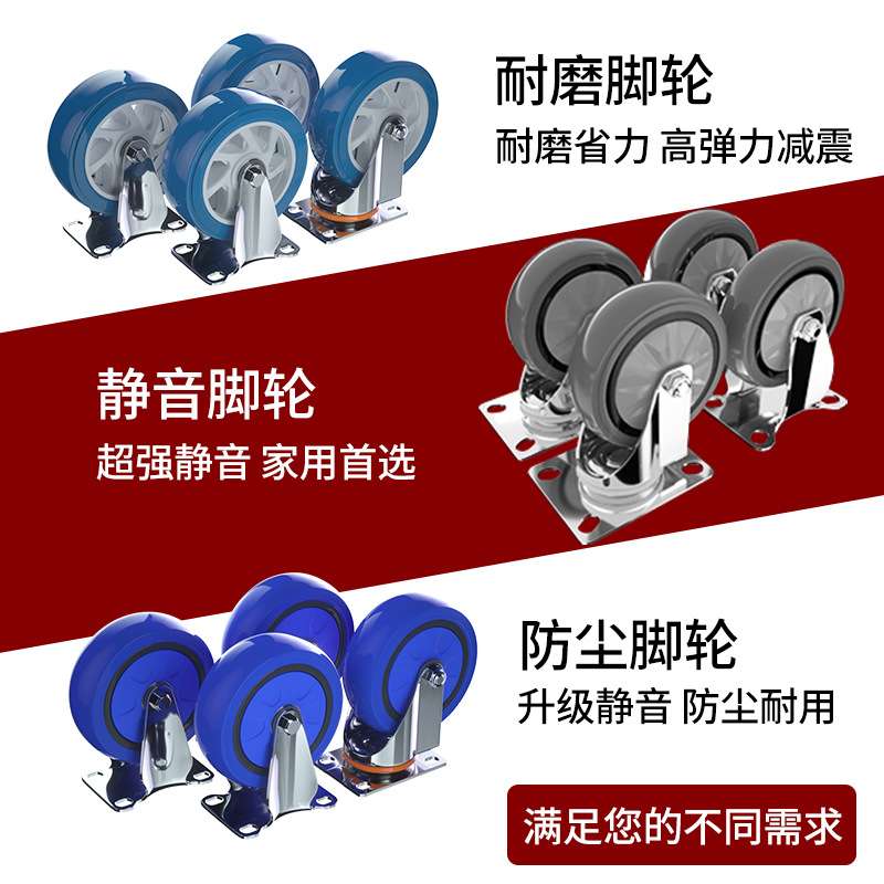 小推车折叠购物车净音家用平板车仓储拖车手推车载重拉货搬运米想