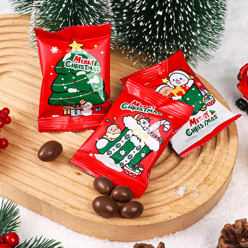圣诞节糖果巧克力豆儿童休闲零食