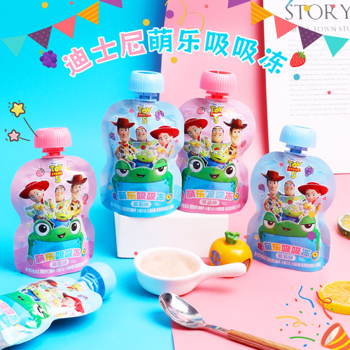 迪士尼萌乐吸吸果冻儿童小零食