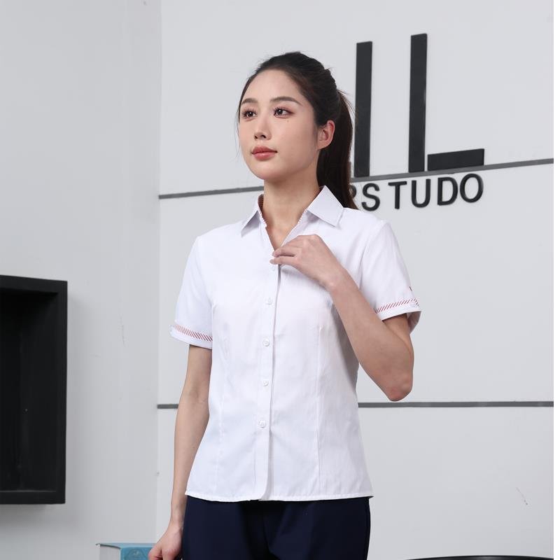 新款5G联通衬衫营业厅工装制服中国联通工作服女白色长袖短袖衬衫