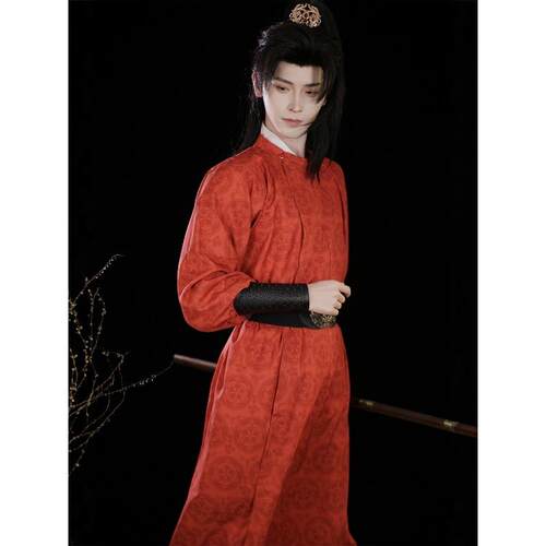 唐制圆领袍男汉服缺胯袍青少年汉服演出服男女侠客李白古装中国风