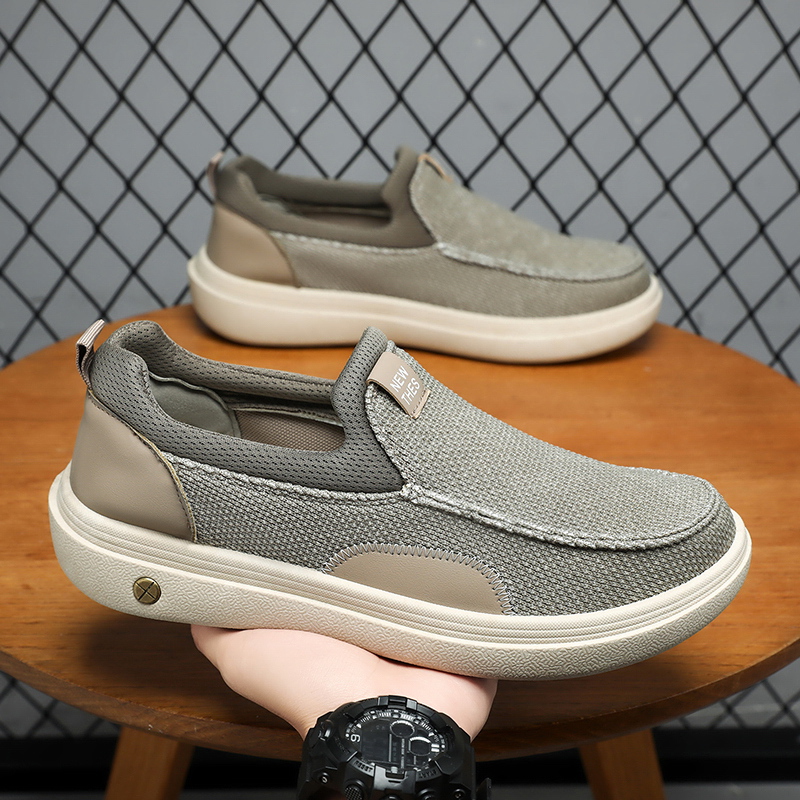 气百搭健步鞋一脚蹬防臭开车男鞋