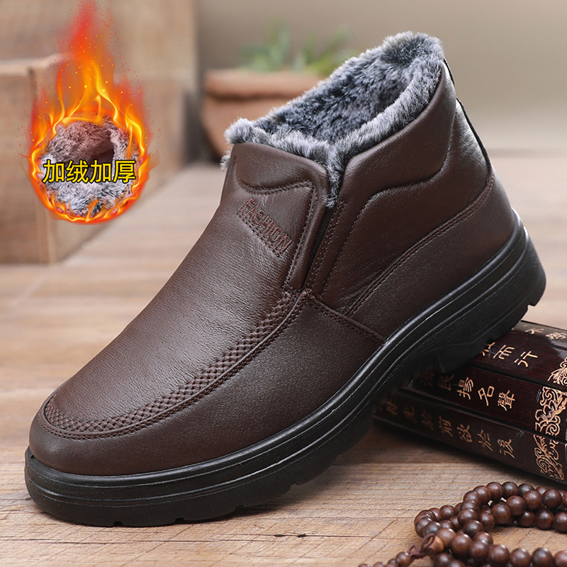 冬季加厚保暖男士老北京布鞋新款