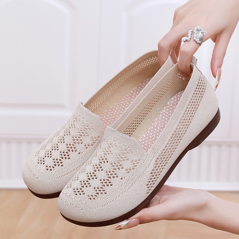 飞织镂空舒适新款防滑中老年鞋