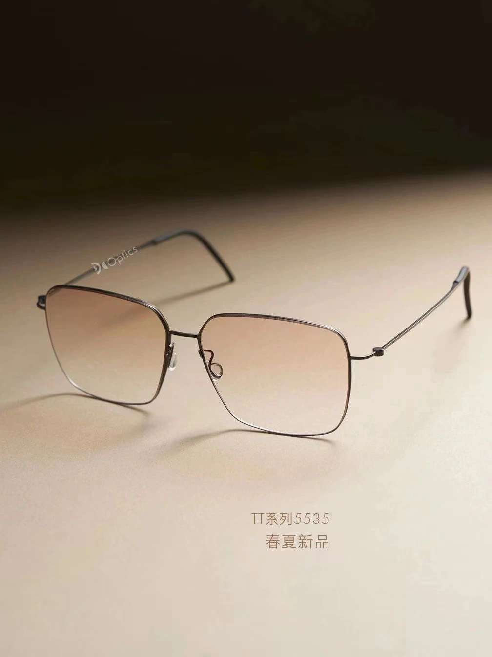 嘉视明男女时尚纯钛无螺丝眼镜薄