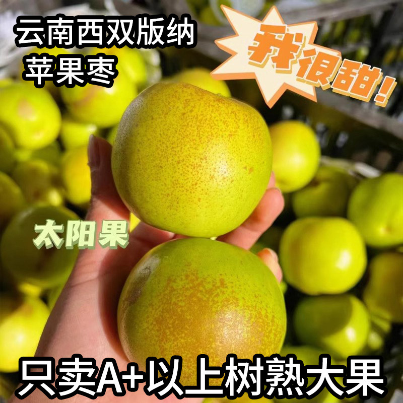 云南西双版纳苹果枣花皮脆甜冬枣牛奶枣正宗当季新鲜孕妇水果整箱,水产肉类/新鲜蔬果/熟食,枣,淘宝优惠券,粉丝福利购,淘宝优惠卷