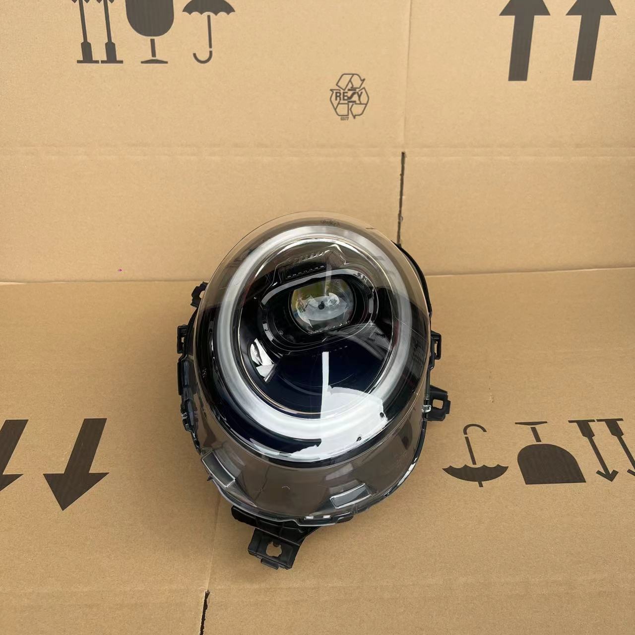 适用宝马mini迷你F54F55F56原厂大灯总成低配升高配黑底LED日行灯