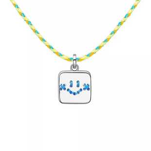 何方HEFANG编织笑脸沈月陈都灵同款 守护微笑曲奇项链 失笑新公益款