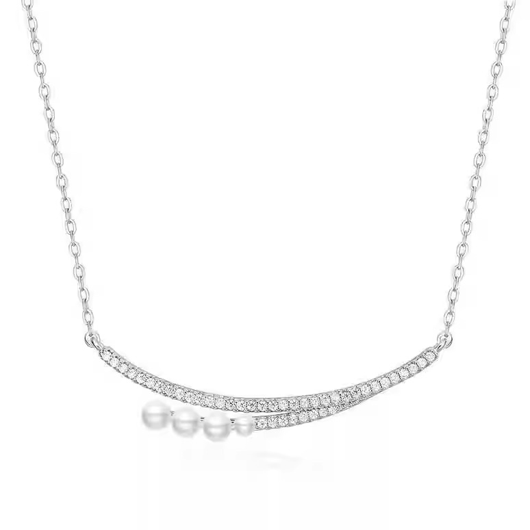 优雅高级感微笑锁骨链HEFANG气泡