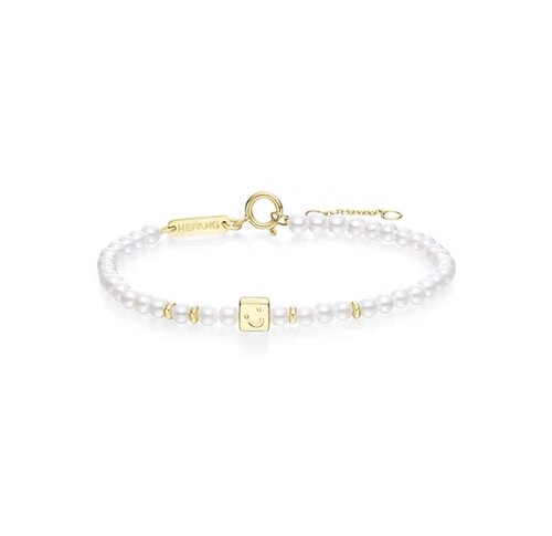 何方女笑脸珍珠手链轻奢周雨彤