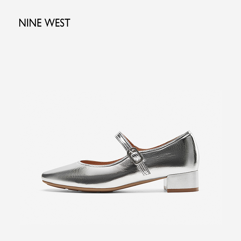 NineWest/玖熙玛丽珍鞋女简约