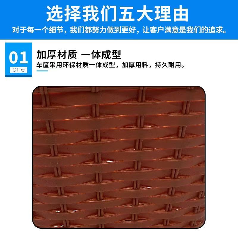 热销电动车后置车筐摩托车后尾挂篮加大书包收纳车篓靠背菜篮子加