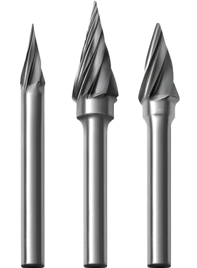 热销加大齿粗齿硬质合金旋转锉G H L M N形钨钢磨头宽齿磨铝铜C06