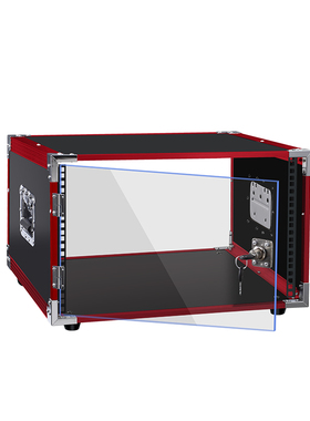 热销4U/6U/8U/10U功放机柜舞台演出音响设备简易机箱调音台架子航