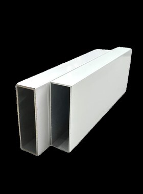热销铝方管80x25x2哑光白色铝方通金属平开门衣柜框架铝合金型材
