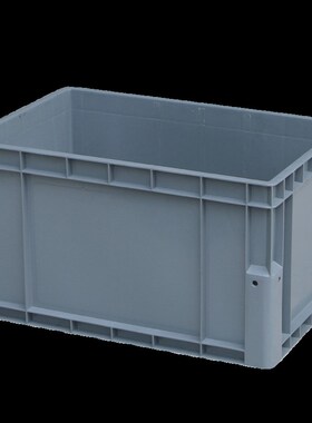 热销EU物流周转箱塑料欧标灰色包角箱立体库塑胶中转收纳箱养鱼养