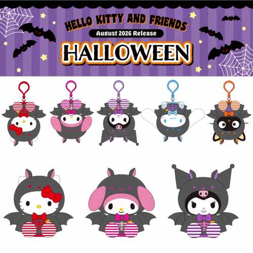 预订 26年8月slo美版万圣节蝙蝠侠Kitty毛绒挂件娃娃