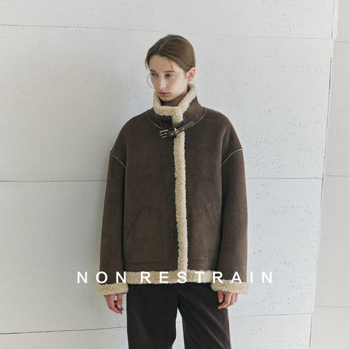 NONRESTRAIN复古宽松夹克棉服女