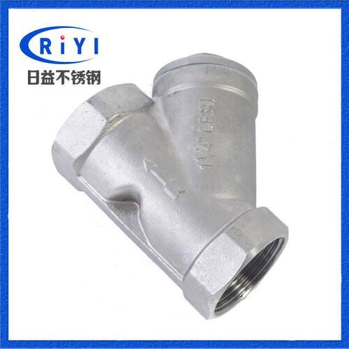 201 304不锈钢Y型过滤器 丝扣过滤器内螺纹过滤器不锈钢滤水阀门