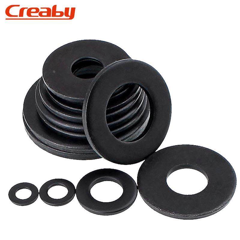 黑色8.8级平垫片GB97平垫圈金属加大加厚螺丝圆形介子M2M3M4-M36