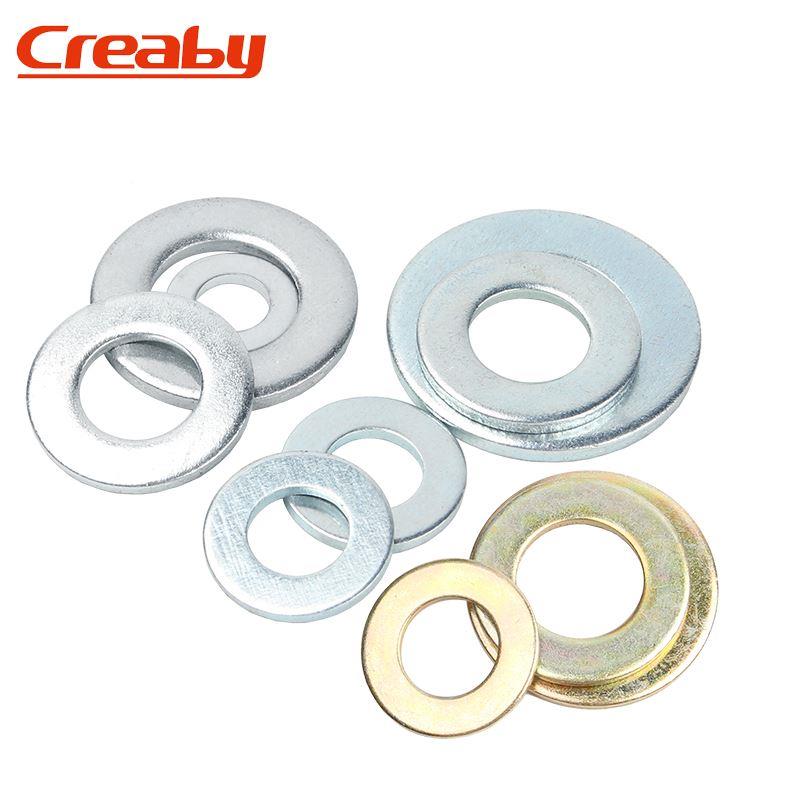 彩锌平垫圈超薄平垫片镀锌金属垫圈加厚加大介子M2M3M4M5M6M8-M12