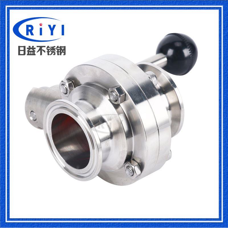 316L卫生级不锈钢手动快装蝶阀卡箍蝶阀不锈钢阀门快装接头卡箍式