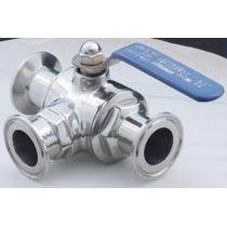 不锈钢三通球阀/快装三通球阀/食品级球阀/卡箍式球阀/卫生级球阀