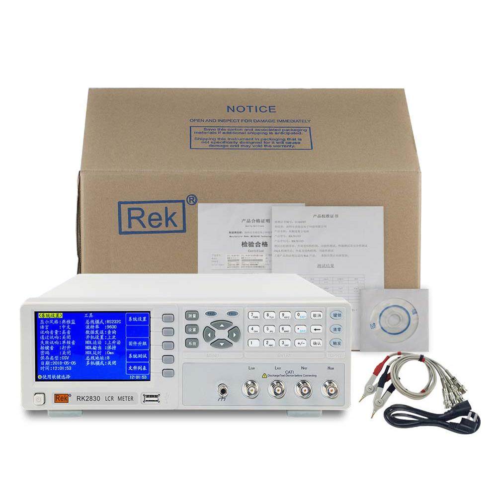 ReK美瑞克RK2830高性能LCR数字电桥测试仪RK2837电感电容电阻100K