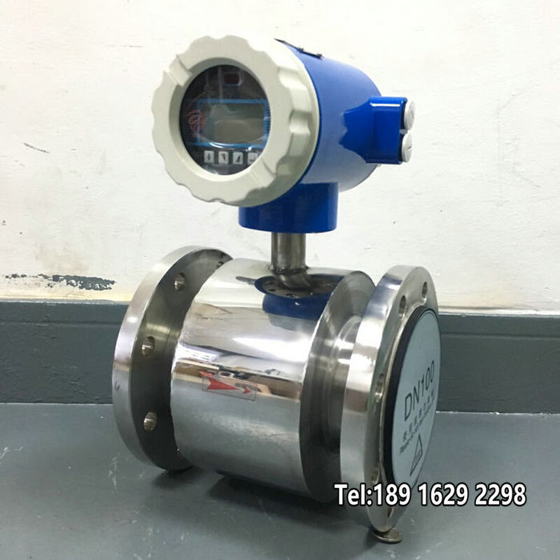 。电磁流量计dn100/50污水液体衬胶一体式防腐 LDG智能流量计表48