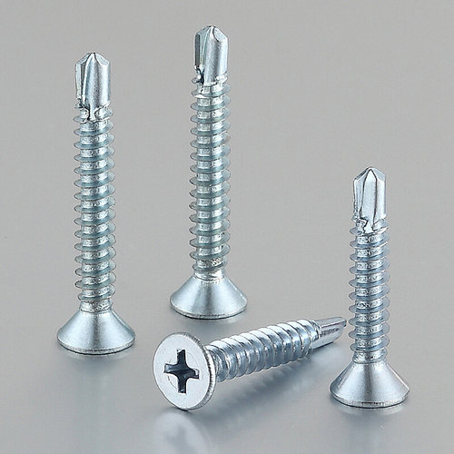 。十字沉头平头钻尾丝燕尾丝自攻自钻螺丝钉M4M4.2M4.8钻铁彩钢瓦