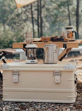 Springhill户外铝合金收纳箱车载储物箱露营装备工具整理箱子日式