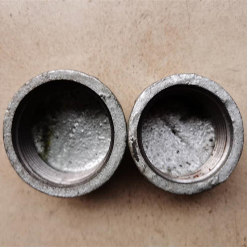 内丝堵头水管内牙封头堵头 镀锌管帽 玛钢镀锌管件