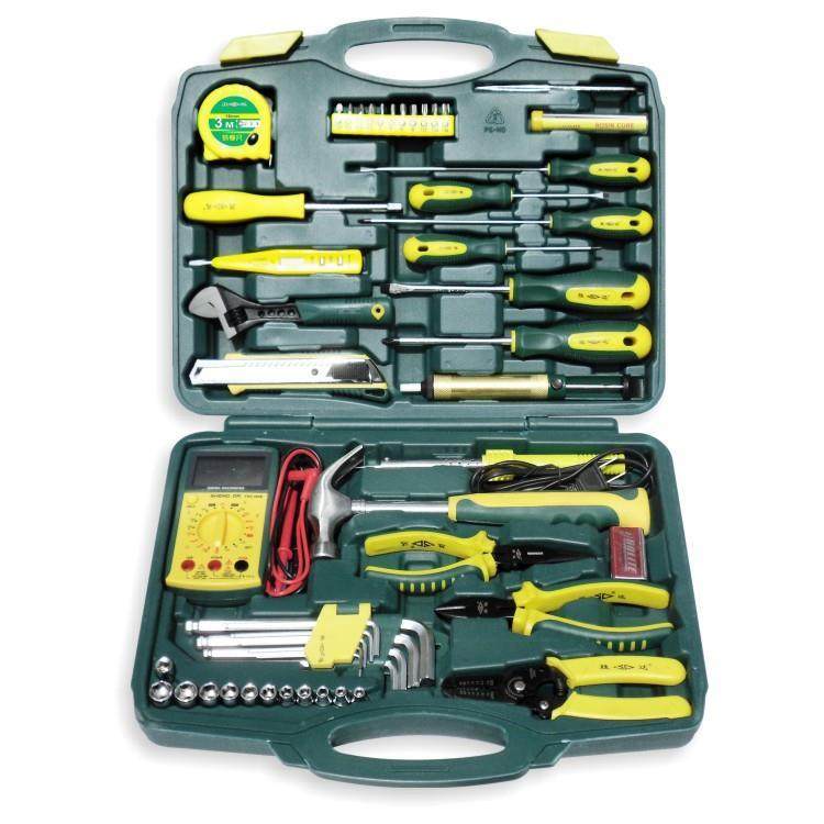 SD/胜达工具 53件电工工具套装组合 五金家装电讯工具箱 包邮