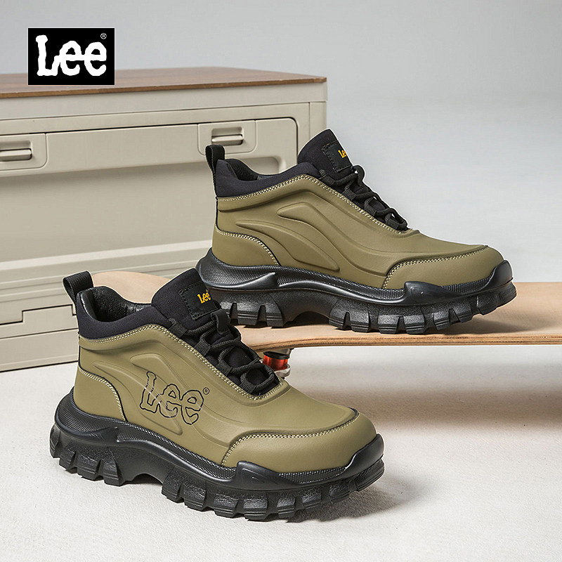 Lee官方马丁靴男士2025新款男鞋户外登山厚底高帮鞋工装靴雪地靴,流行男鞋,马丁靴,淘宝优惠券,粉丝福利购,淘宝优惠卷