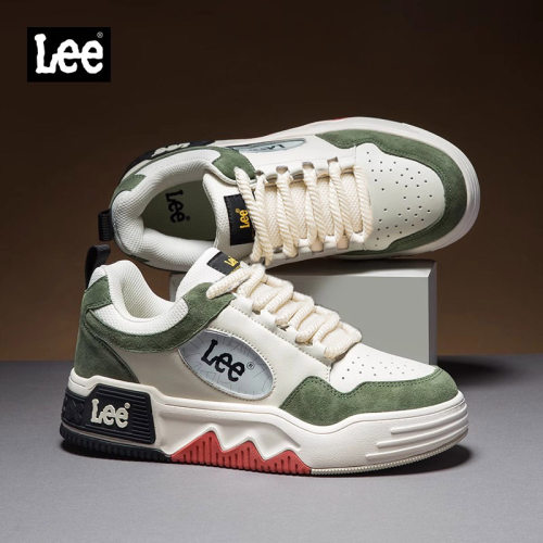 Lee增高耐磨厚底板鞋熊猫鞋
