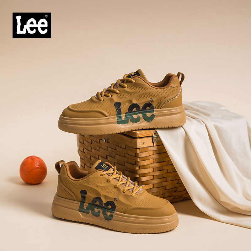 lee官方旗舰店真皮男士休闲板鞋