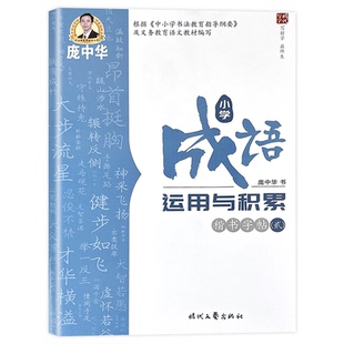 庞中华楷书字帖小学成语运用与积累贰 硬笔钢笔练字田字格描红练习书法每日训练一二三四五六年级通用