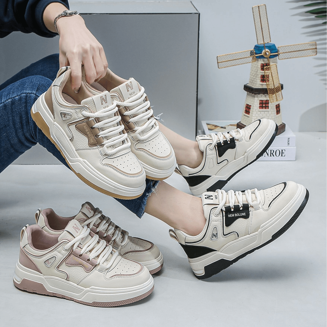 新百伦新款运动板鞋情侣款板鞋女春秋休闲鞋厚底增高潮鞋男女鞋