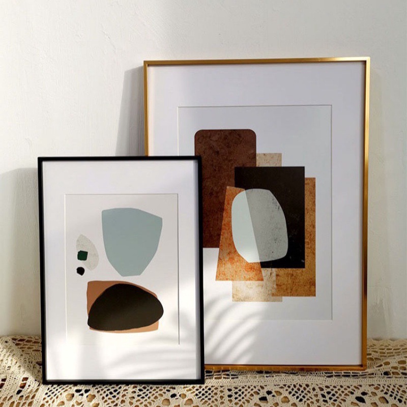 中空相框 简约细窄边铝合金挂墙装裱十字绣画订作任意尺寸批