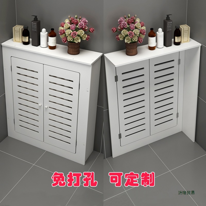 定地暖分水器遮挡罩贴墙洞口遮挡盖板暖气装饰柜弱电箱地暖遮挡门