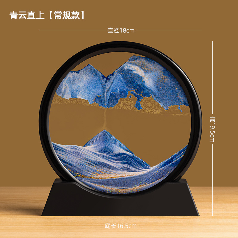 创意流沙画沙漏摆件客厅电视柜酒柜轻奢家居装饰品办公室桌面礼物图片